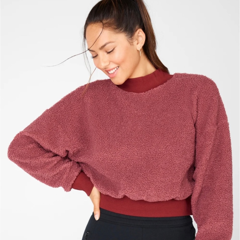 Malia Polar Fleece Dark Rouge/Brick size Medium